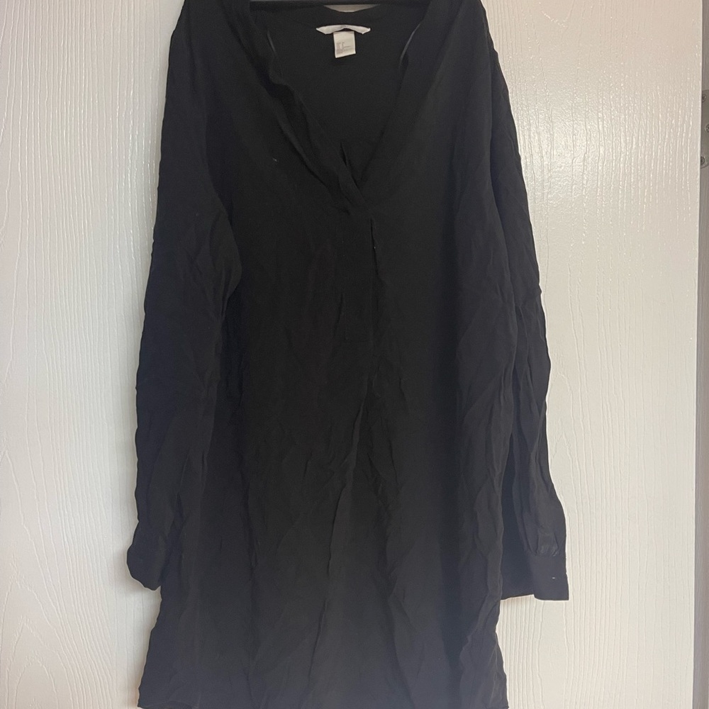 H&M Black Long Sleeve Dress